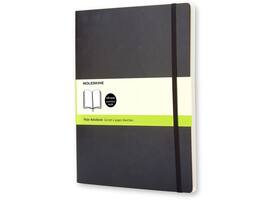Notitieboek Moleskine XL 190x250mm blanco soft cover zwart