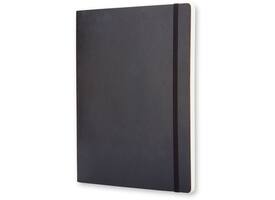 Notitieboek Moleskine XL 190x250mm blanco soft cover zwart