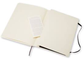 Notitieboek Moleskine XL 190x250mm blanco soft cover zwart