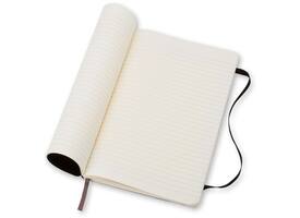 Notitieboek Moleskine large 130x210mm lijn soft cover zwart