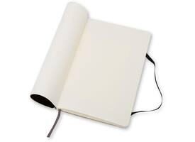 Notitieboek Moleskine large 130x210mm blanco soft cover zwart