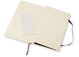 Notitieboek Moleskine large 130x210mm blanco soft cover zwart