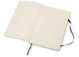 Notitieboek Moleskine large 130x210mm blanco soft cover zwart
