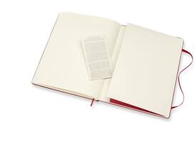 Notitieboek Moleskine XL 190x250mm lijn hard cover scarlet red