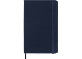 Notitieboek Moleskine large 130x210mm blanco hard cover sapphire blue