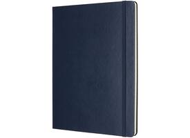 Notitieboek Moleskine XL 190x250mm lijn hard cover sapphire blue