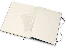 Notitieboek Moleskine XL 190x250mm lijn hard cover sapphire blue