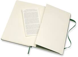 Notitieboek Moleskine large 130x210mm blanco hard cover myrtle green