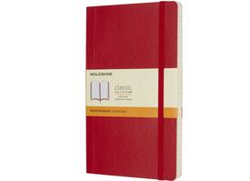 Notitieboek Moleskine large 130x210mm lijn soft cover scarlet red
