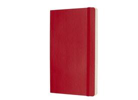 Notitieboek Moleskine large 130x210mm lijn soft cover scarlet red