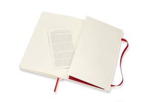 Notitieboek Moleskine large 130x210mm lijn soft cover scarlet red