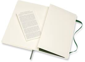 Notitieboek Moleskine large 130x210mm blanco soft cover myrtle green