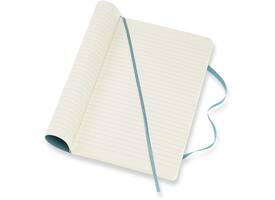 Notitieboek Moleskine large 130x210mm lijn soft cover reef blue