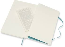 Notitieboek Moleskine large 130x210mm lijn soft cover reef blue