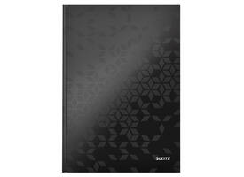 Notitieboek Leitz WOW A4 160blz 90gr lijn zwart