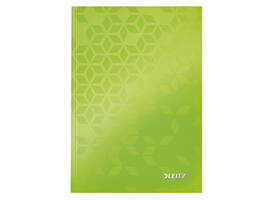 Notitieboek Leitz WOW A5 160blz 90gr lijn groen
