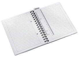 Notitieboek Leitz WOW A5 lijn spiraal PP wit
