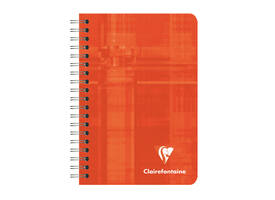Notitieboek Clairefontaine 95x140mm 180 pagina's spiraal lijn assorti