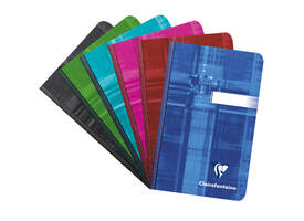 Notitieboek Clairefontaine 90x140mm lijn assorti