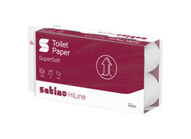 Toiletpapier Satino MT1 HiLine 4-laags 8x150 vel wit 043030