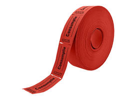 Consumptiebon Combicraft 57x30mm 2-zijdig 2x1000 stuks rood