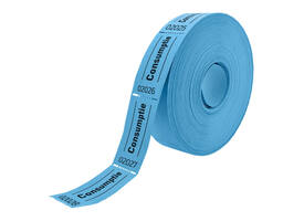Consumptiebon Combicraft 57x30mm 2-zijdig 2x1000 stuks blauw