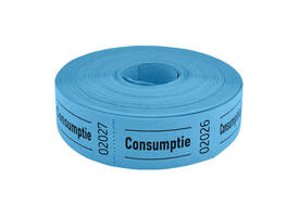 Consumptiebon Combicraft 57x30mm 2-zijdig 2x1000 stuks blauw