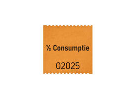 Consumptiebon Combicraft 1/2  500 stuks oranje