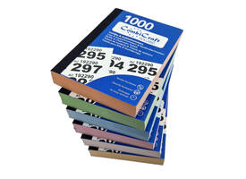 Nummerblok 1-1000 assorti 6 stuks