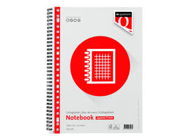 Collegeblok Quantore A4 ruit 5mm 23-gaats 200 pagina's 70gr