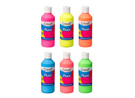 Plakkaatverf Creall fluor oranje 250ml