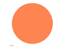 Plakkaatverf Creall fluor oranje 250ml