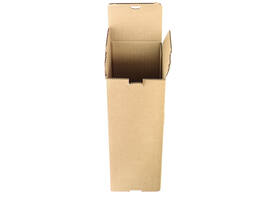 Verzenddoos fles IEZZY karton bruin 90x90x360mm