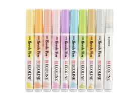 Brushpen Talens Ecoline set à 10 stuks pastel