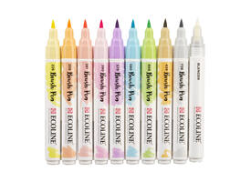 Brushpen Talens Ecoline set à 10 stuks pastel