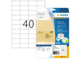 Etiket HERMA 4684 52.5x29.7mm A4 folie transparant mat