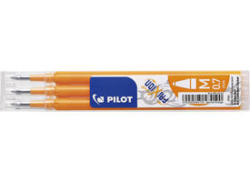 Rollerpenvulling Pilot friXion medium abrikoos oranje set à 3 stuks