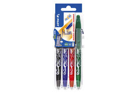 Rollerpen PILOT friXion medium basis assorti Set2Go à 4 stuks