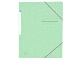 Elastomap Oxford Top File+ A4 3 kleppen 390gr pastel groen