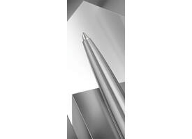Balpen Parker Jotter XL Monochrome stainless steel M blister à 1 stuk