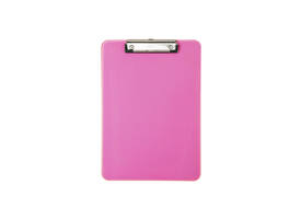 Klembord MAUL A4 staand transparant PS neon roze