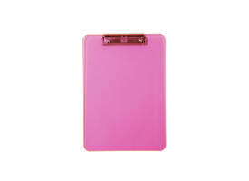 Klembord MAUL A4 staand transparant PS neon roze