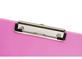 Klembord MAUL A4 staand transparant PS neon roze
