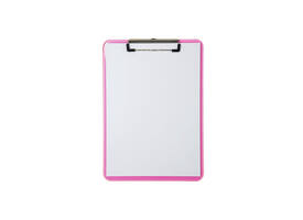 Klembord MAUL A4 staand transparant PS neon roze