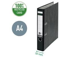 Ordner Leitz 1050 klassiek gewolkt 180° 50mm karton A4 zwart