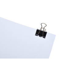 Papierklem MAUL 215 foldback 25mm capaciteit 9mm zwart 12 stuks