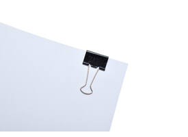 Papierklem MAUL 215 foldback 25mm capaciteit 9mm zwart 12 stuks
