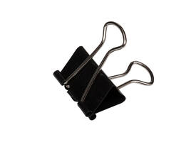 Papierklem MAUL 215 foldback 25mm capaciteit 9mm zwart 12 stuks