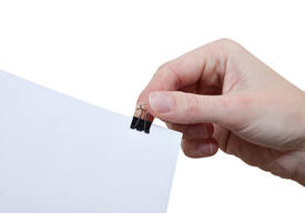 Papierklem MAUL 215 foldback 13mm capaciteit 4mm zwart 12 stuks