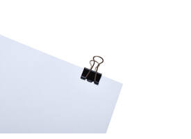 Papierklem MAUL foldback 215 19mm zwart 12 stuks